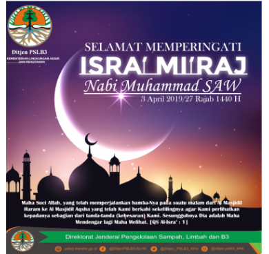 Selamat Memperingati Isra' Mi'raj 3 April 2019